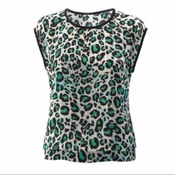 CAbi Tops - [CAbi] Bamboo Forest Cheetah Sleeveless Top